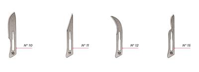 LAME BISTURI MONOUSO CARBON FIG.15 100PZ