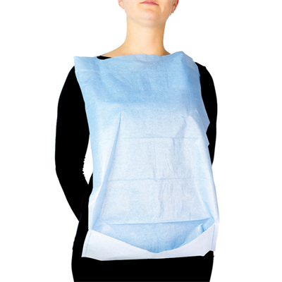 Bavaglio in accoppiato con tasca in polietilene + carta 9X10