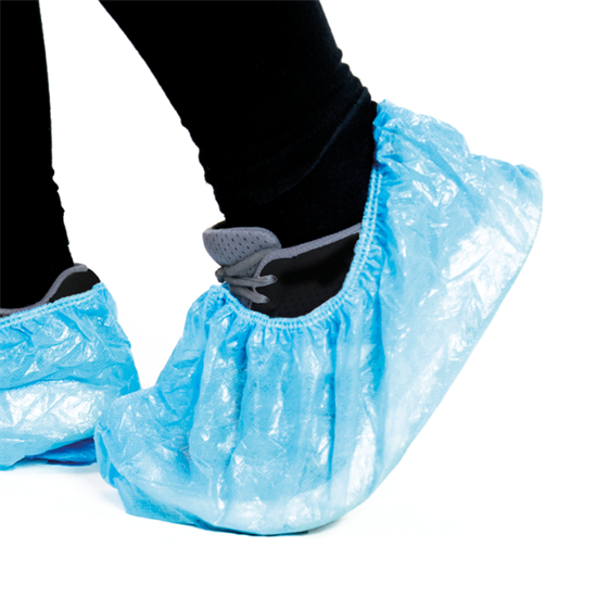 Copriscarpe monouso in TNT - Azzurro 10X100