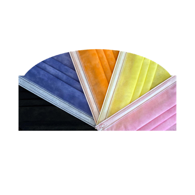 Mascherina chirurgica monouso,arancio,giallo,nero,rosa, viola 20x25