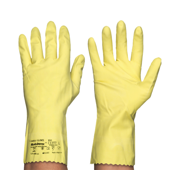 Guanto in lattice naturale con interno felpato. 12x12