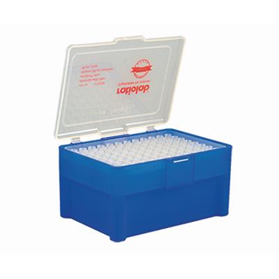 Puntali per pipette con filtro HDPE, 1-20µl, 10 racks da 96pz