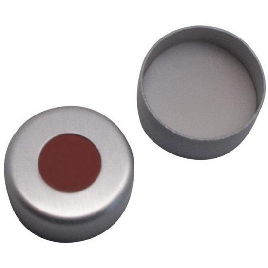 Chiusura crimp ND8 in Al 45° shore A PTFE c/fessura 1conf da 100pz