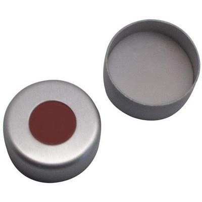 Chiusura crimp ND8 in Al 45° shore A PTFE c/fessura 1conf da 100pz