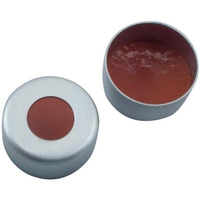 Chiusura crimp ND8 in Al 45° shore A PTFE c/fessura 1conf da 100pz