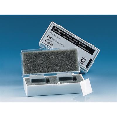 Vetrini coprioggetto 24x24 materiale boro 3.3 1 confezione da 2000pz