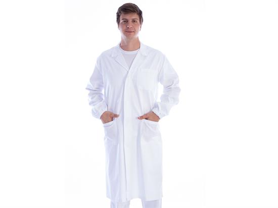 CAMICE BIANCO CON AUTOMATICIcotone/poliestere - unisex