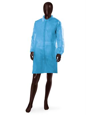 AJSIA CAMICE C/VELCRO PLP AZZURRO