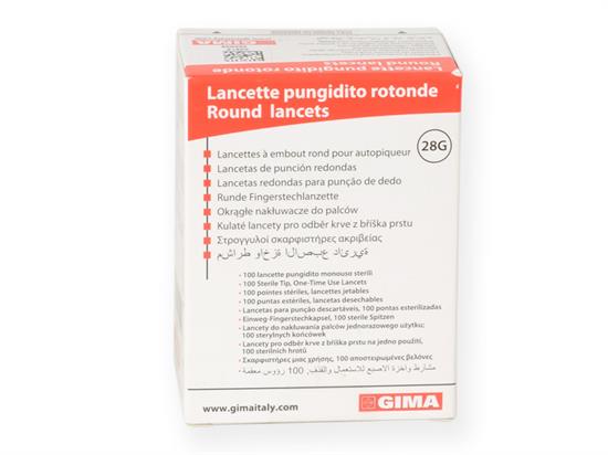 LANCETTE PUNGIDITO 100 PZ   28G per 23915, 23919 sterili