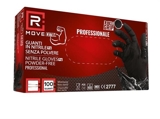 Guanti Monouso               in Nitrile 100 guanti nero 6g