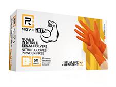 Guanti Monouso               in Nitrile 50 guanti arancione 8.5g